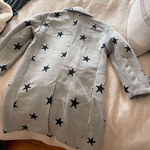 Avec les files womens gray star coat size S - Picture 2 of 4